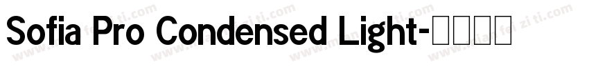 Sofia Pro Condensed Light字体转换